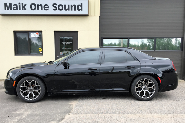 2015 Chrysler 300s with professional window tint in North Bay